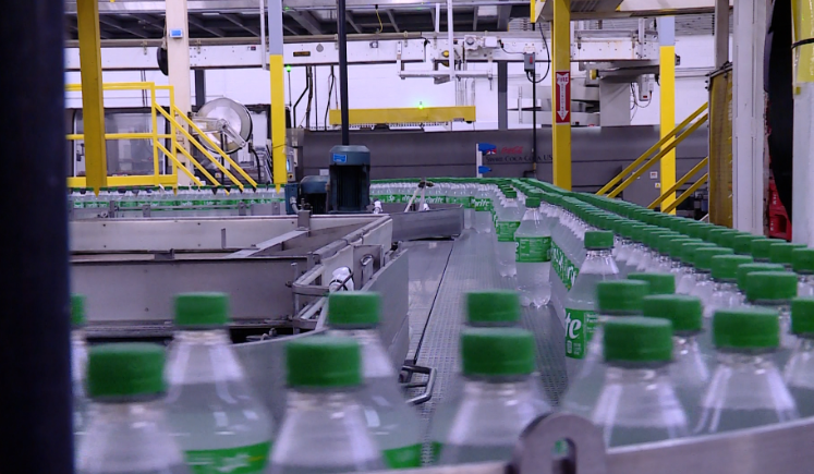 Sprite Bottles at Utah’s Swire Coca-Cola going green – by ditching green