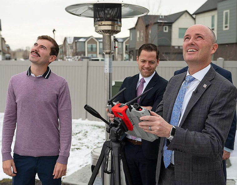 Governor Cox Visits Teal Drones